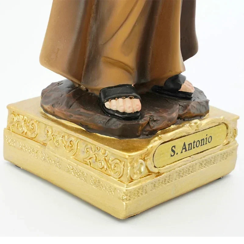 Estatua de San Antonio de 20/30Cm, icono católico, adornos de oración de la familia de San, decoración del hogar de Jesucristo, artesanías de resina, 1 ud.