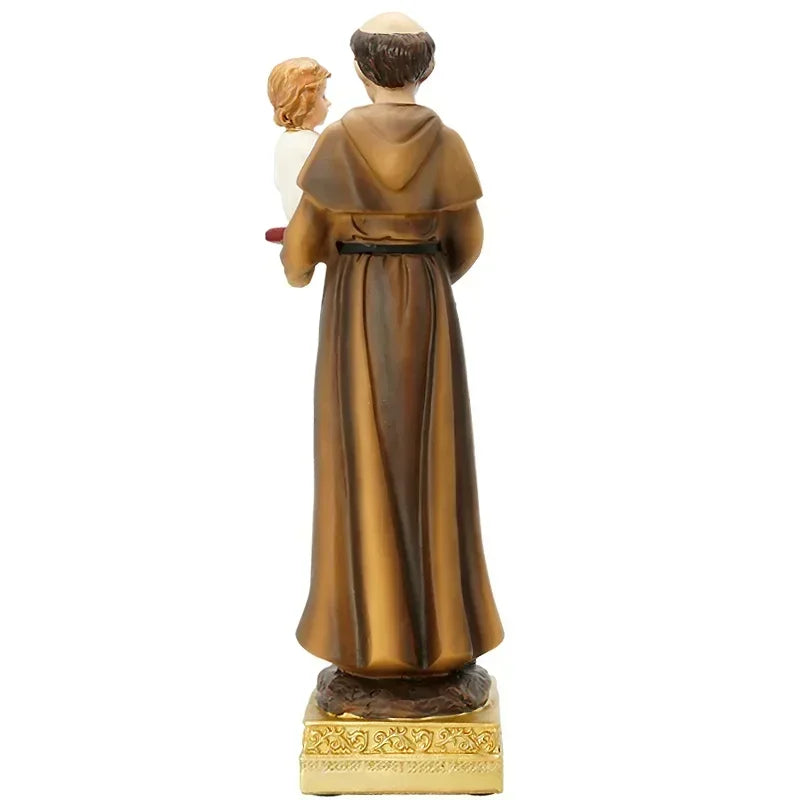 Estatua de San Antonio de 20/30Cm, icono católico, adornos de oración de la familia de San, decoración del hogar de Jesucristo, artesanías de resina, 1 ud.