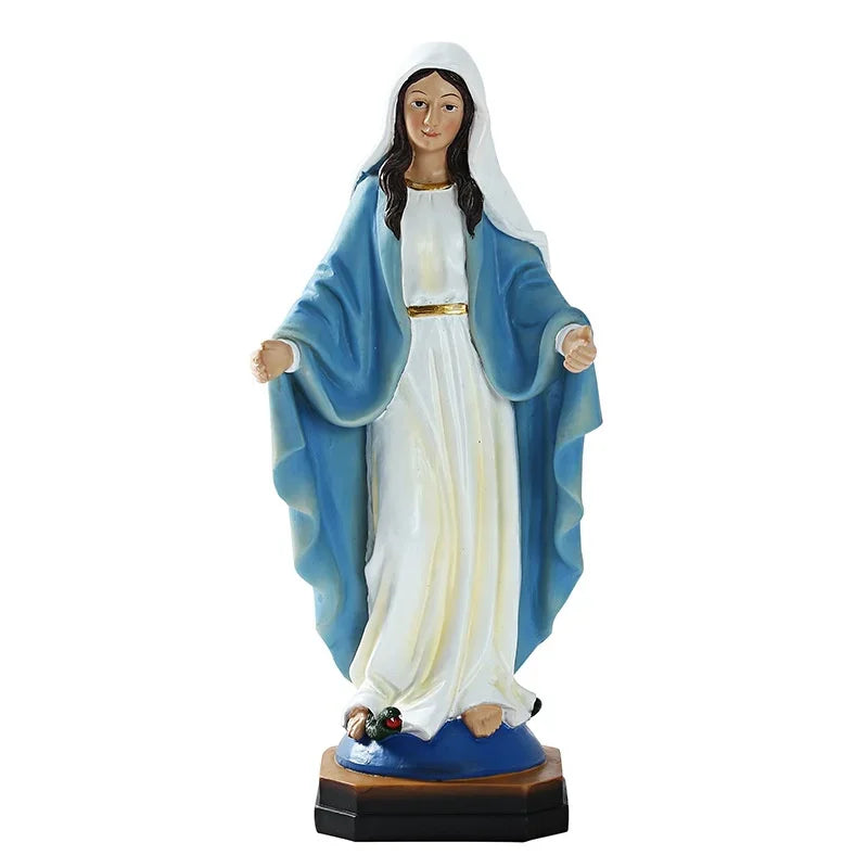 Estatua católica de Nuestra Señora Jesús, suministros religiosos para iglesia, artesanías religiosas de resina, decoración del hogar