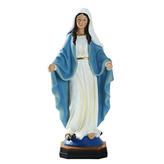 Estatua católica de Nuestra Señora Jesús, suministros religiosos para iglesia, artesanías religiosas de resina, decoración del hogar