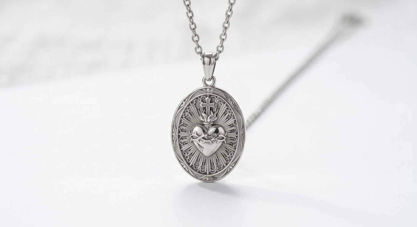 Collar del Sagrado Corazón de Jesús: significado y cómo llevarlo con devoción
