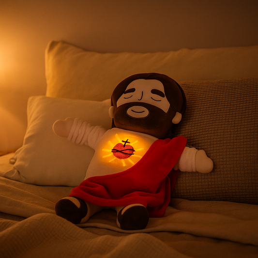 Abrazo Bendito™ – Peluche Calmante con Respiración Suave