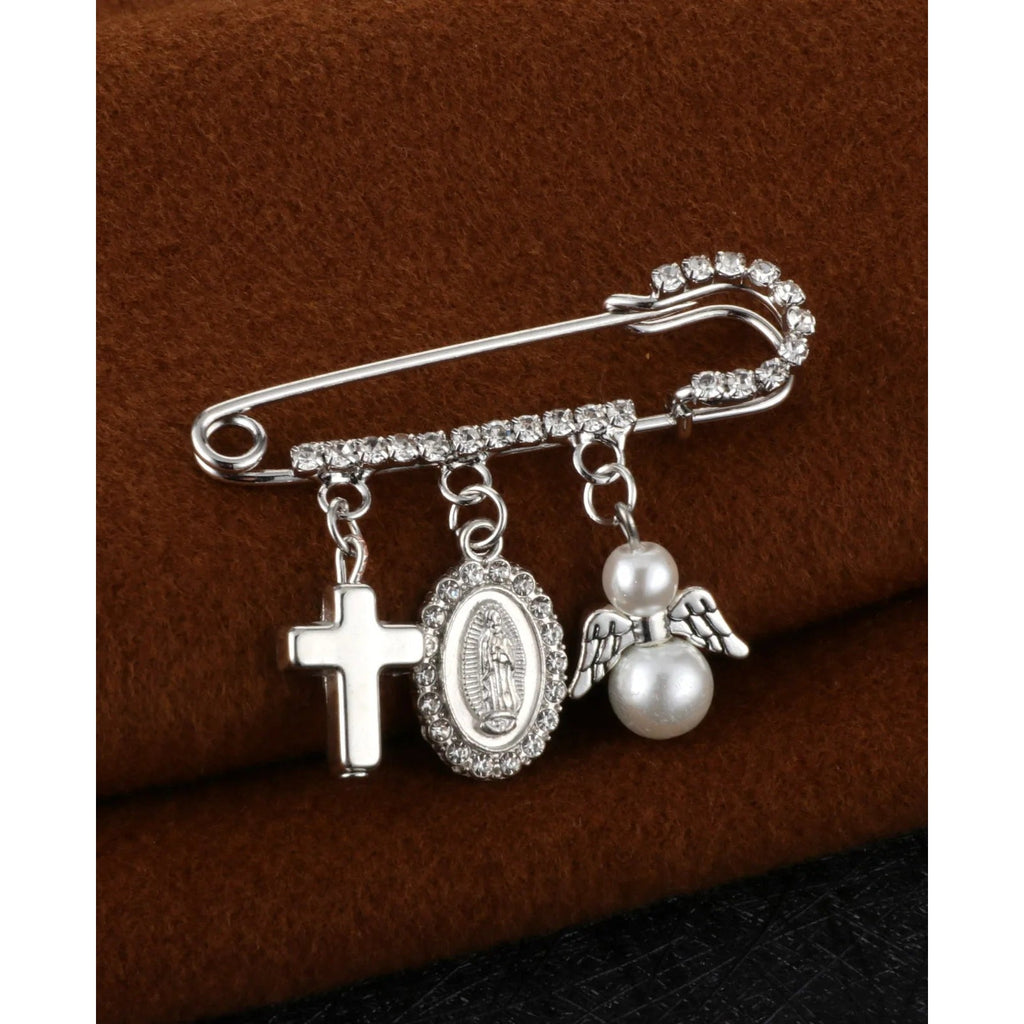 Broche de la Virgen de Guadalupe — accesorio de fe catolica