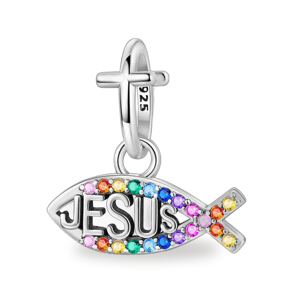 Ichtus Jesus - Dije de Plata 925 — vista completa del producto