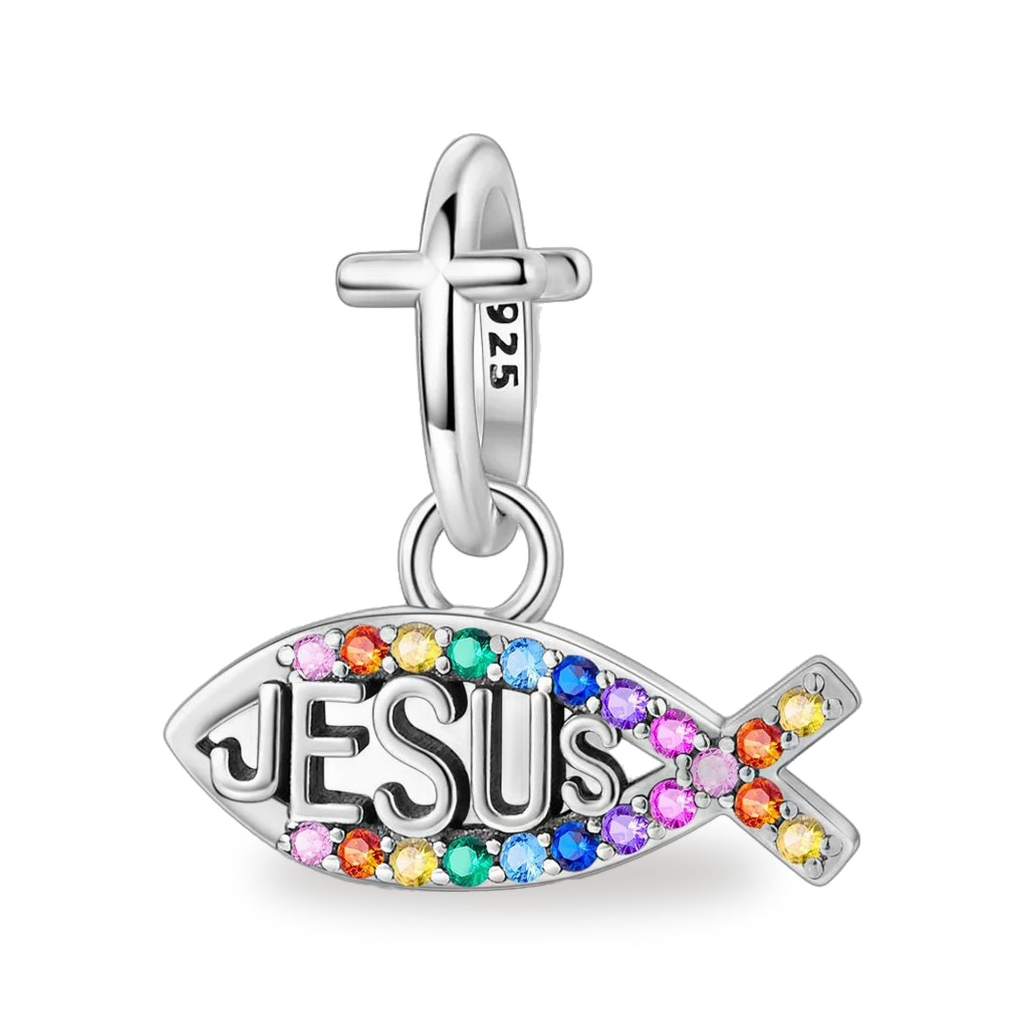 Ichtus Jesus - Dije de Plata 925 — vista completa del producto