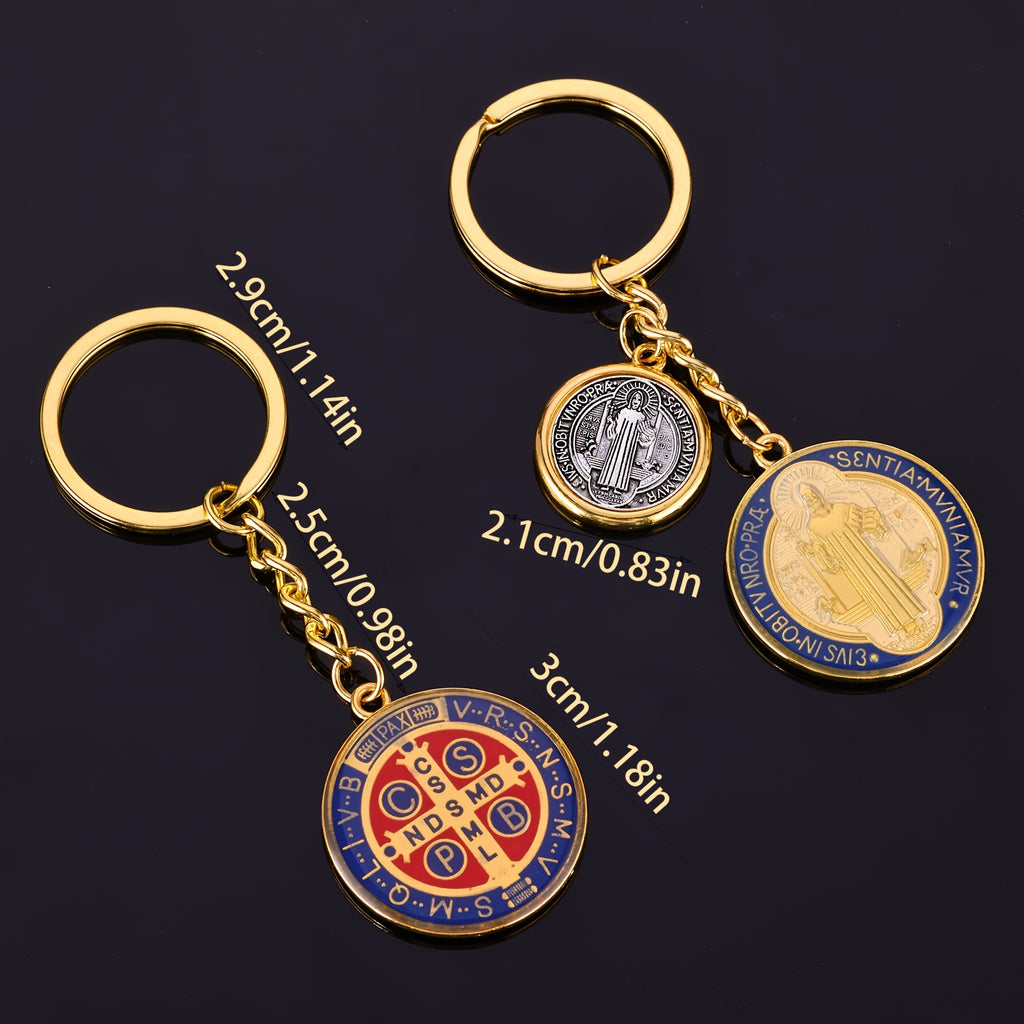 Llavero de San Benito — accesorio de fe catolica