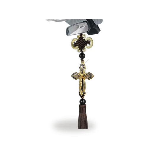 Colgante de Cruz de Jesus para Espejo Retrovisor del Auto - Fe... — vista completa del producto