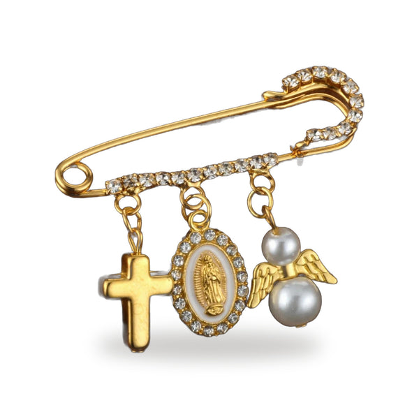 Broche Nuestra Senora de Guadalupe - Luz, Fe y Elegancia — vista completa del producto
