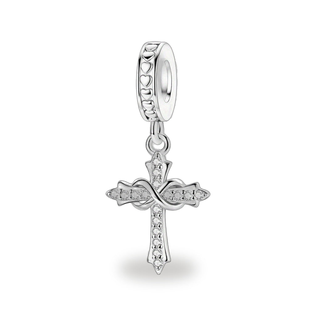 Cruz del Amor Eterno - Dije de Plata 925 — vista completa del producto