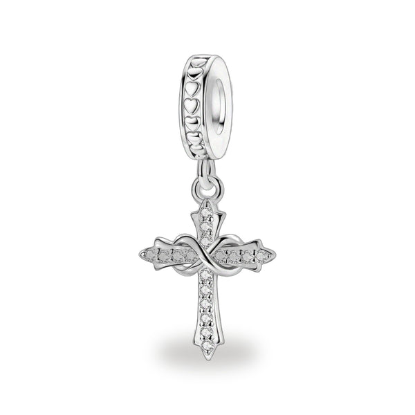 Cruz del Amor Eterno - Dije de Plata 925 — vista completa del producto