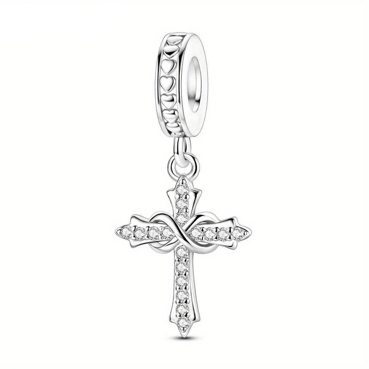Cruz del Amor Eterno - Dije de Plata 925 — vista completa del producto