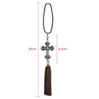 Cruz de Cristal para Espejo Retrovisor del Auto - Fe, Protecci... — regalo espiritual para primera comunion