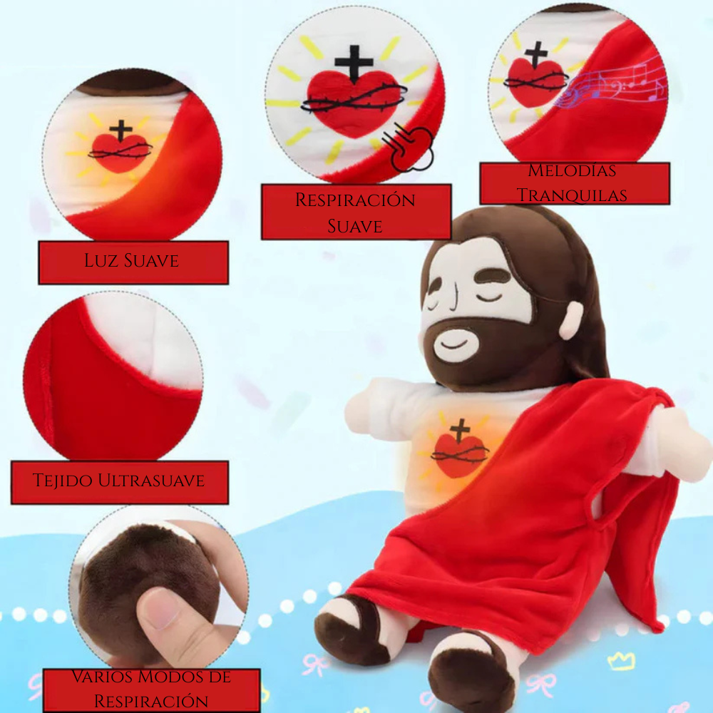 Abrazo Bendito™ – Peluche Calmante con Respiración Suave