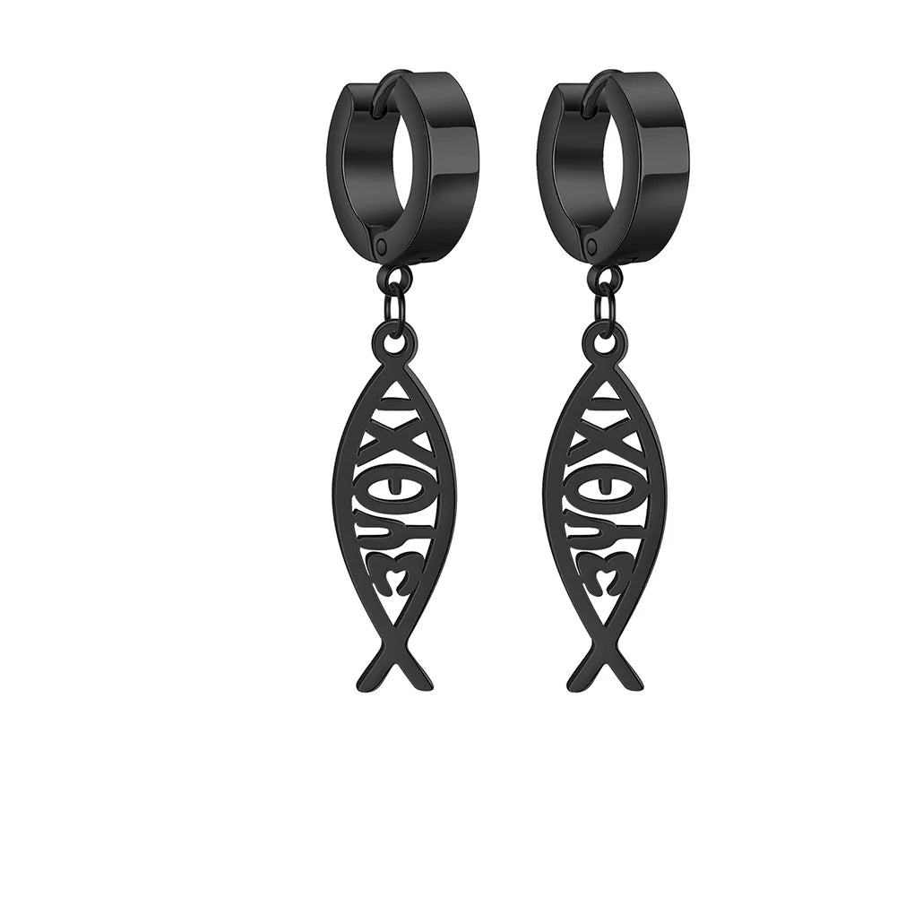 Pendientes de Luz con Símbolos de Fe