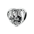 Virgen de Guadalupe - Dije Corazon de Plata 925 — vista completa del producto