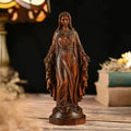 Escultura de la Virgen Maria en Madera - Simbolo de Gracia y D... — vista completa del producto