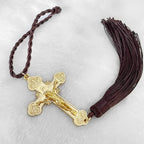 Crucifijo Colgante con Borla para el Auto