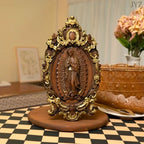 Escultura de Nuestra Senora de Guadalupe en Madera — vista completa del producto