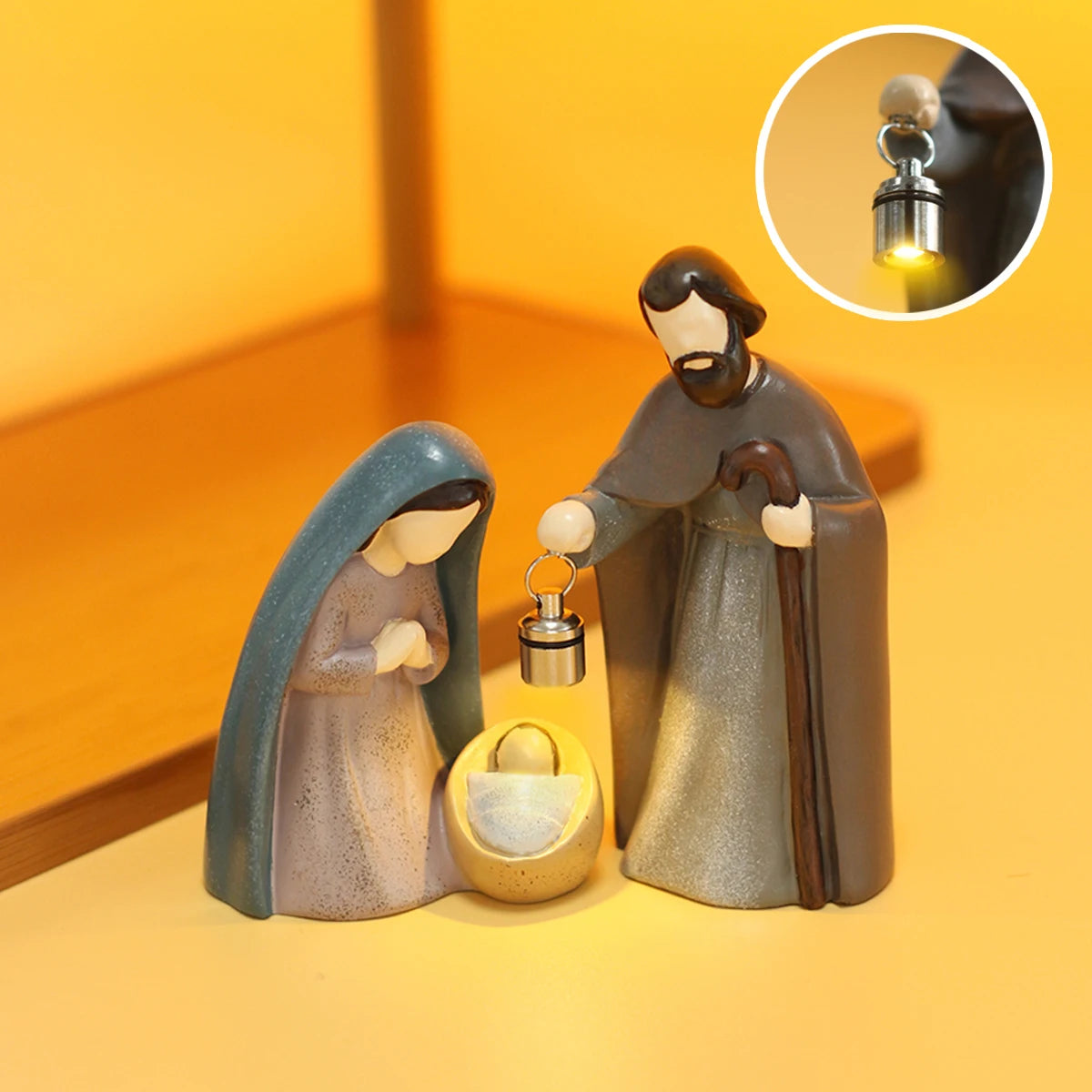 Nacimiento Luminoso con Farol