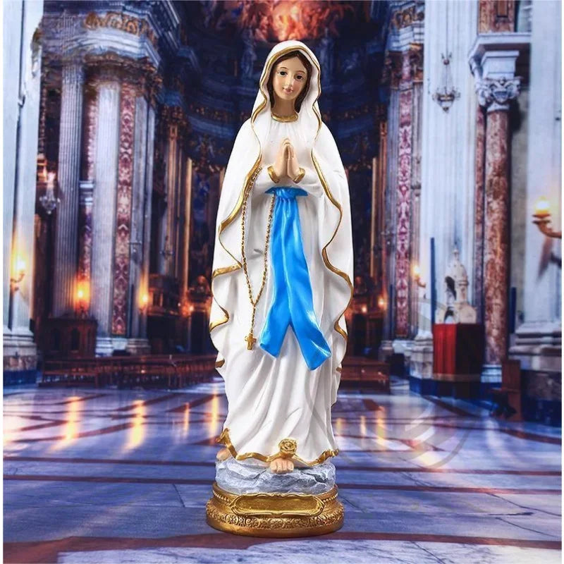 Estatua de resina de la Virgen María, religión, Jesús, estatua religiosa, recuerdo, decoración Interior, regalo
