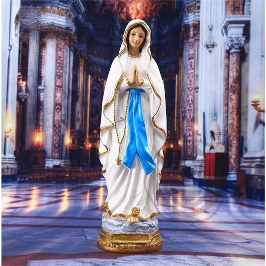 Estatua de resina de la Virgen María, religión, Jesús, estatua religiosa, recuerdo, decoración Interior, regalo