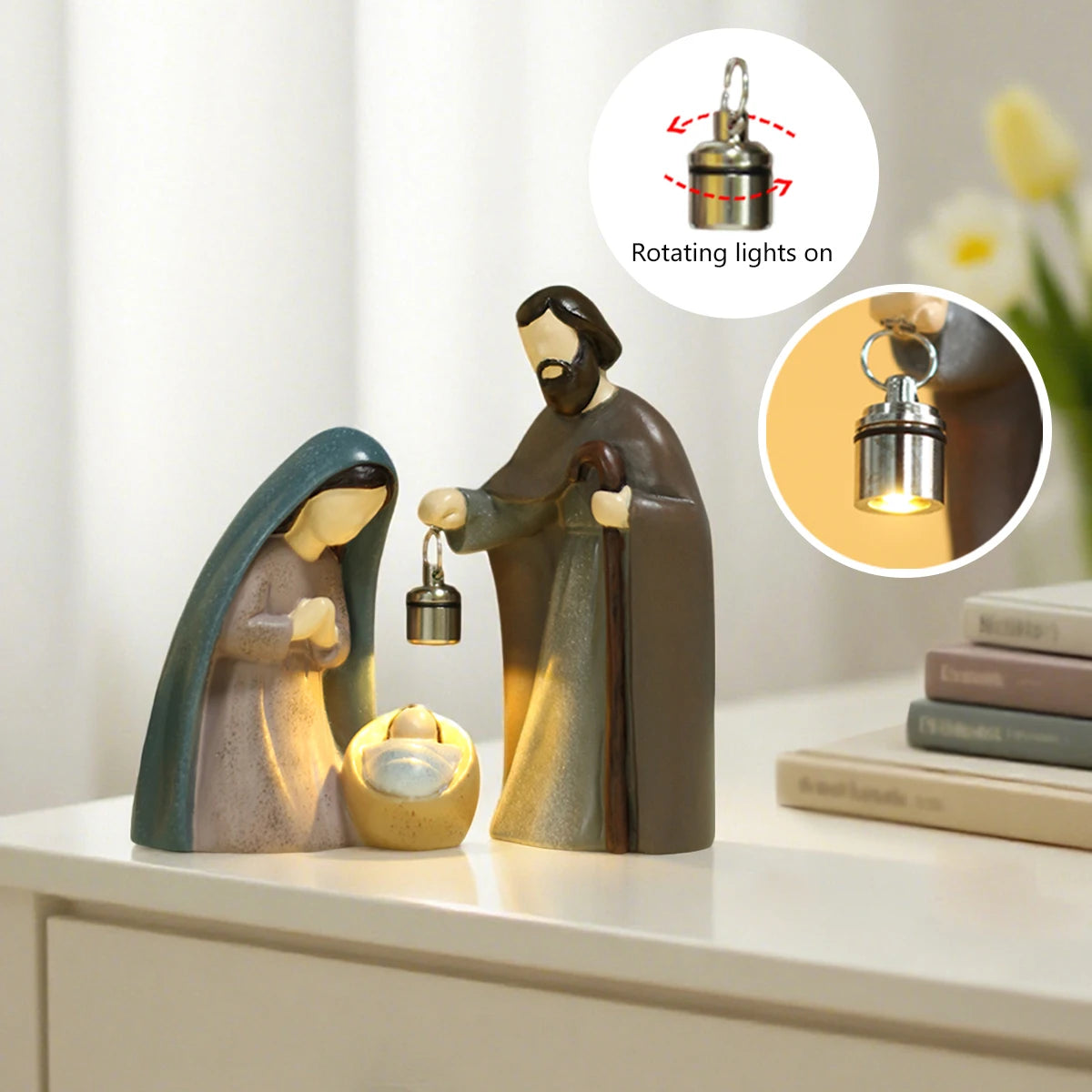 Nacimiento Luminoso con Farol