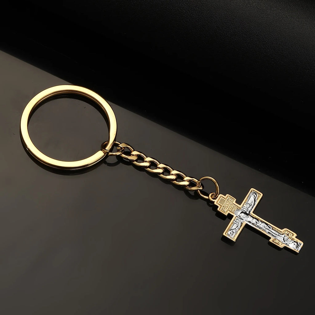 Llavero Cruz de Luz y Fe — accesorio de fe y devocion