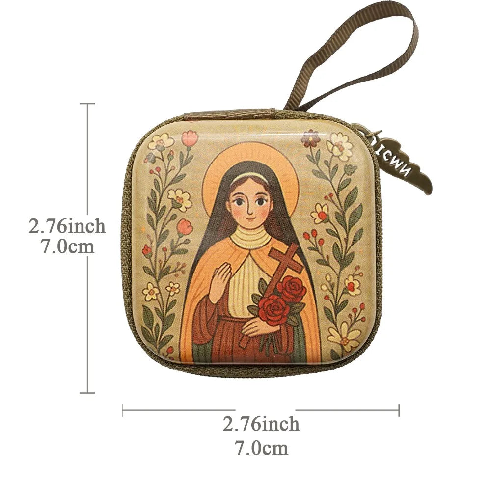 Bolsa de Almacenamiento para Rosario de la Virgen Maria — coleccion Corazon Santo, fe en cada pieza