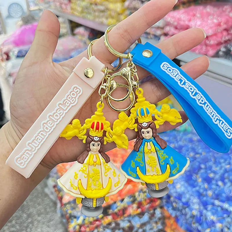 Jesús Virgen de Guadalupe llavero de Anime mochila extranjera colgante amigos regalo de vacaciones cristiano católico