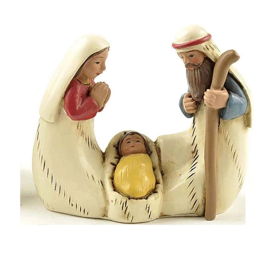 Figuras de Navidad católicas, artesanías de nacimiento de Jesús, decoración de resina, adornos de Cristo, regalos para amigos, decoración del hogar, 1 ud.