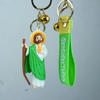 Medalla de la Virgen de Guadalupe en Llavero de Fe: Virgen de Guadalupe y Santos — devocion grabada en detalle