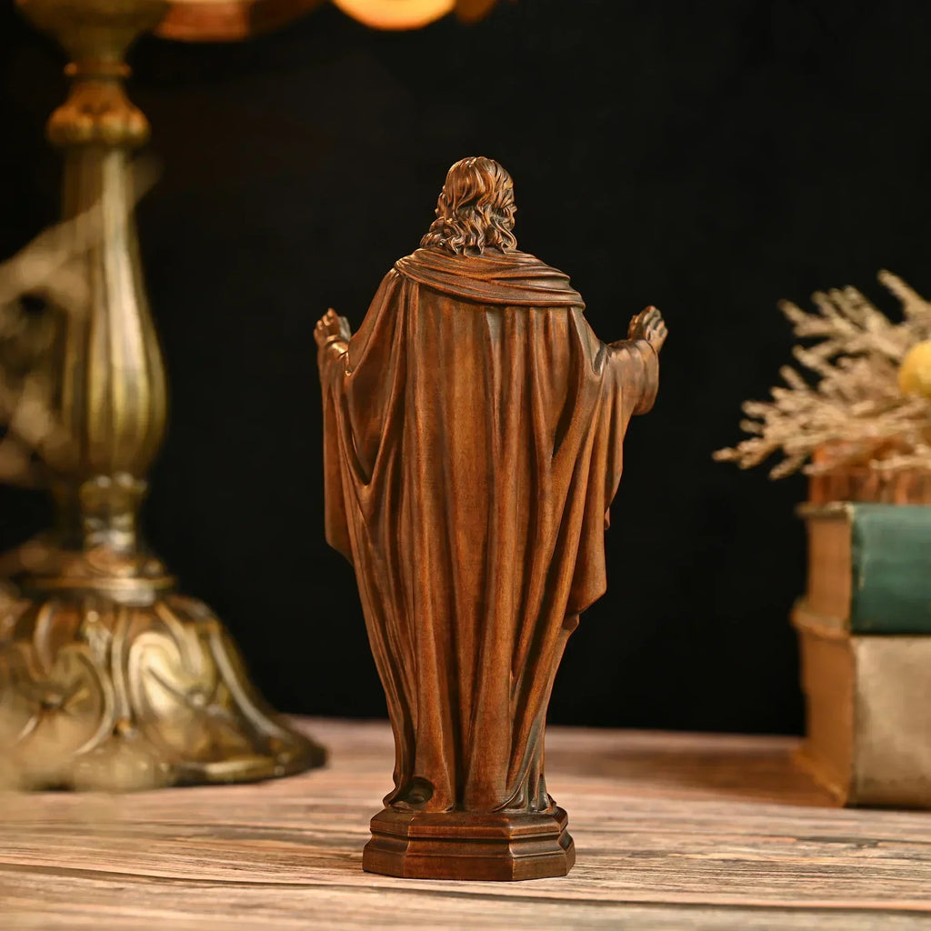 Sagrado Corazón de Jesús en Madera — Arte Sacra – Corazón Santo
