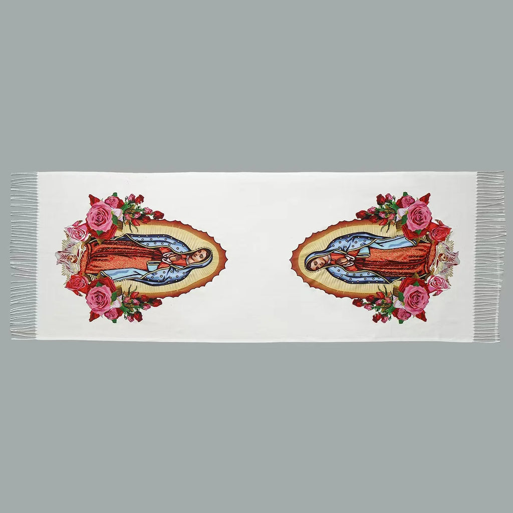 Chal Devocional Virgen de Guadalupe — objeto devocional para el hogar cristiano