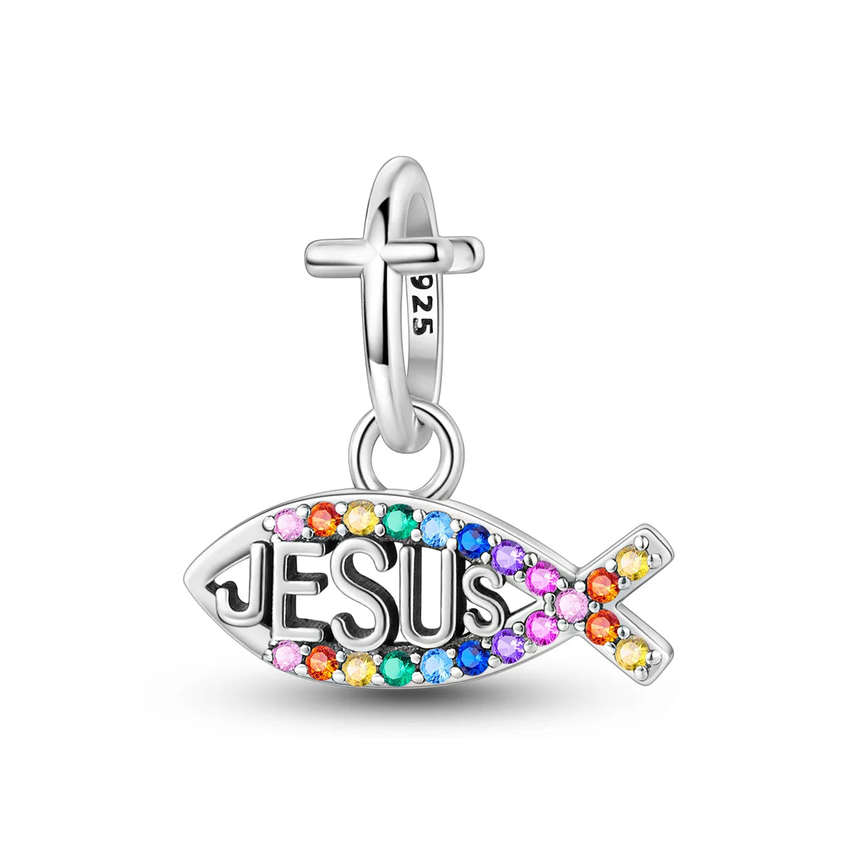 Ichtus Jesus - Dije de Plata 925 — vista completa del producto