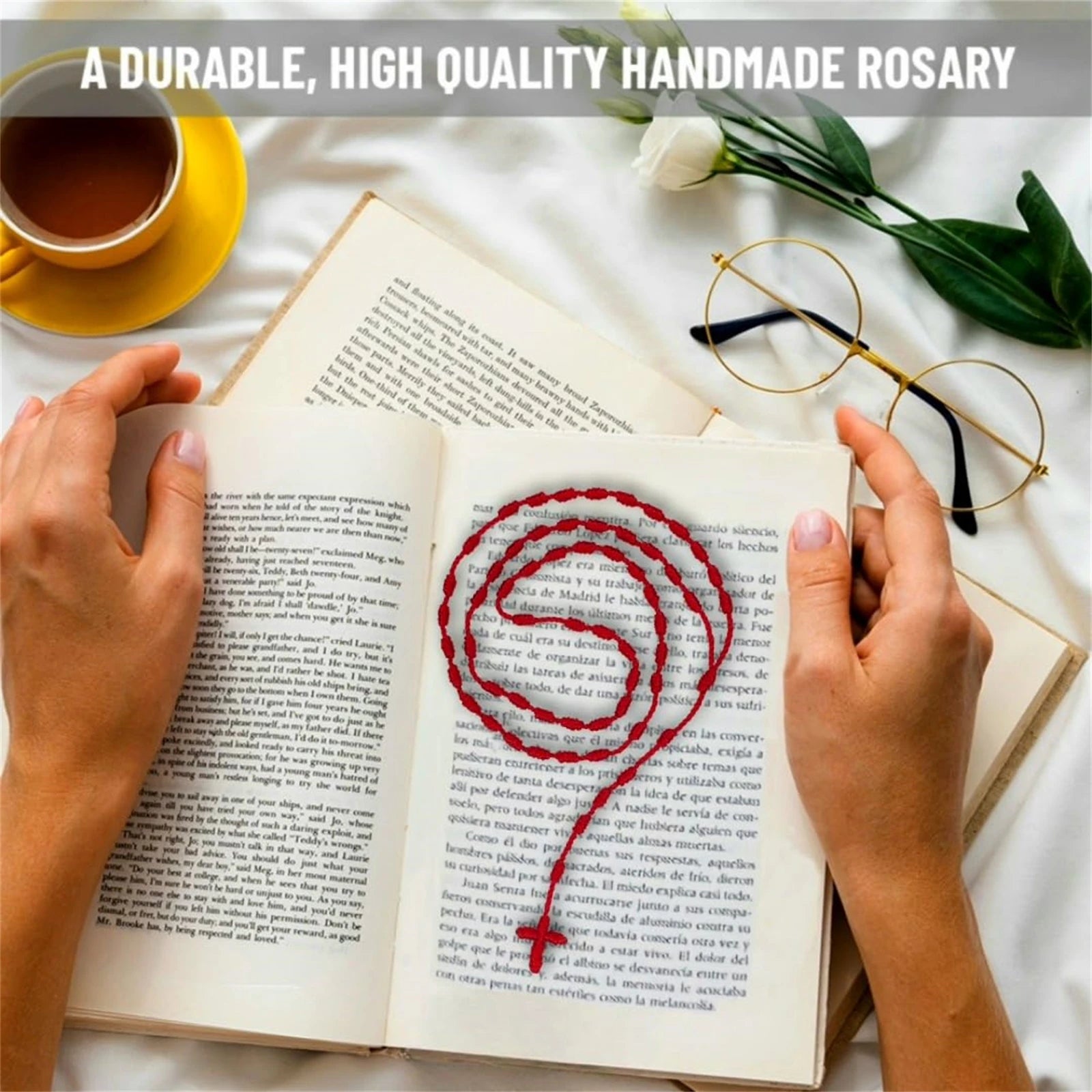 Rosario Anudado Marcador de Libro