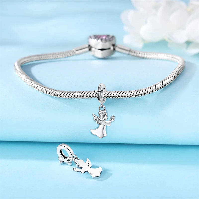 Dije de el Angel de la Guarda — accesorio de fe catolica