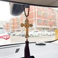 Crucifijo Colgante con Borla para el Auto
