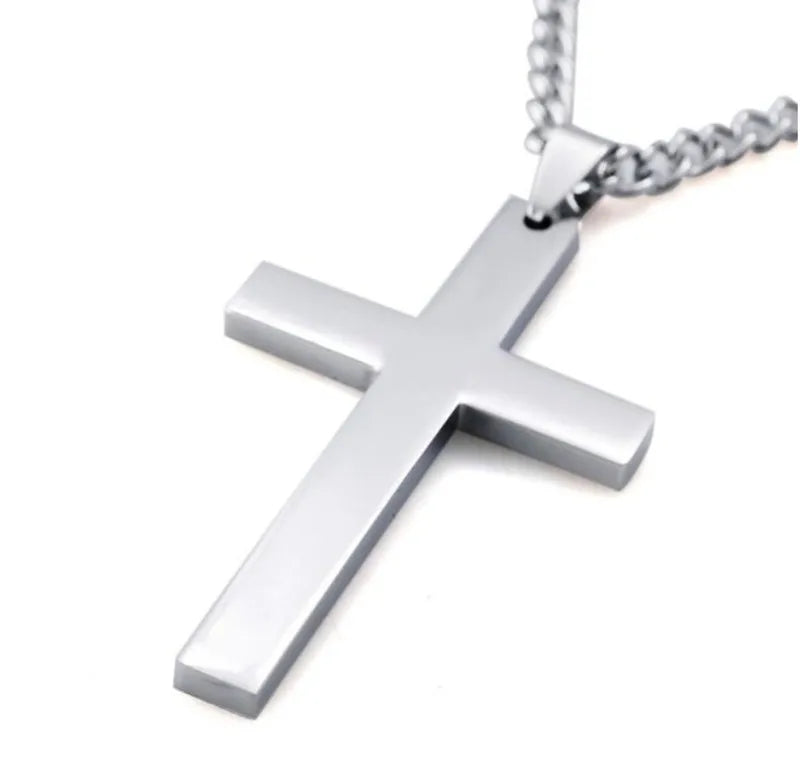 Nuevo collar con colgante de cruz cristiana para hombre, colgante religioso de Metal a la moda, accesorios de joyería para fiesta para mujer