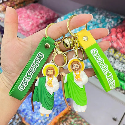 Jesús Virgen de Guadalupe llavero de Anime mochila extranjera colgante amigos regalo de vacaciones cristiano católico