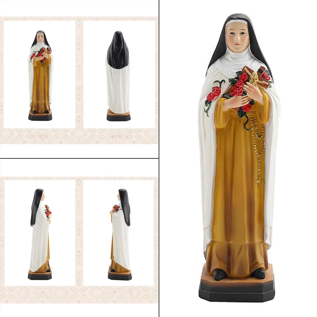 Imagen Devocional de Santa Teresita del Niño Jesús con Rosas