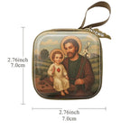 Bolsa de Almacenamiento para Rosario de la Virgen Maria — vista lateral y detalle del acabado