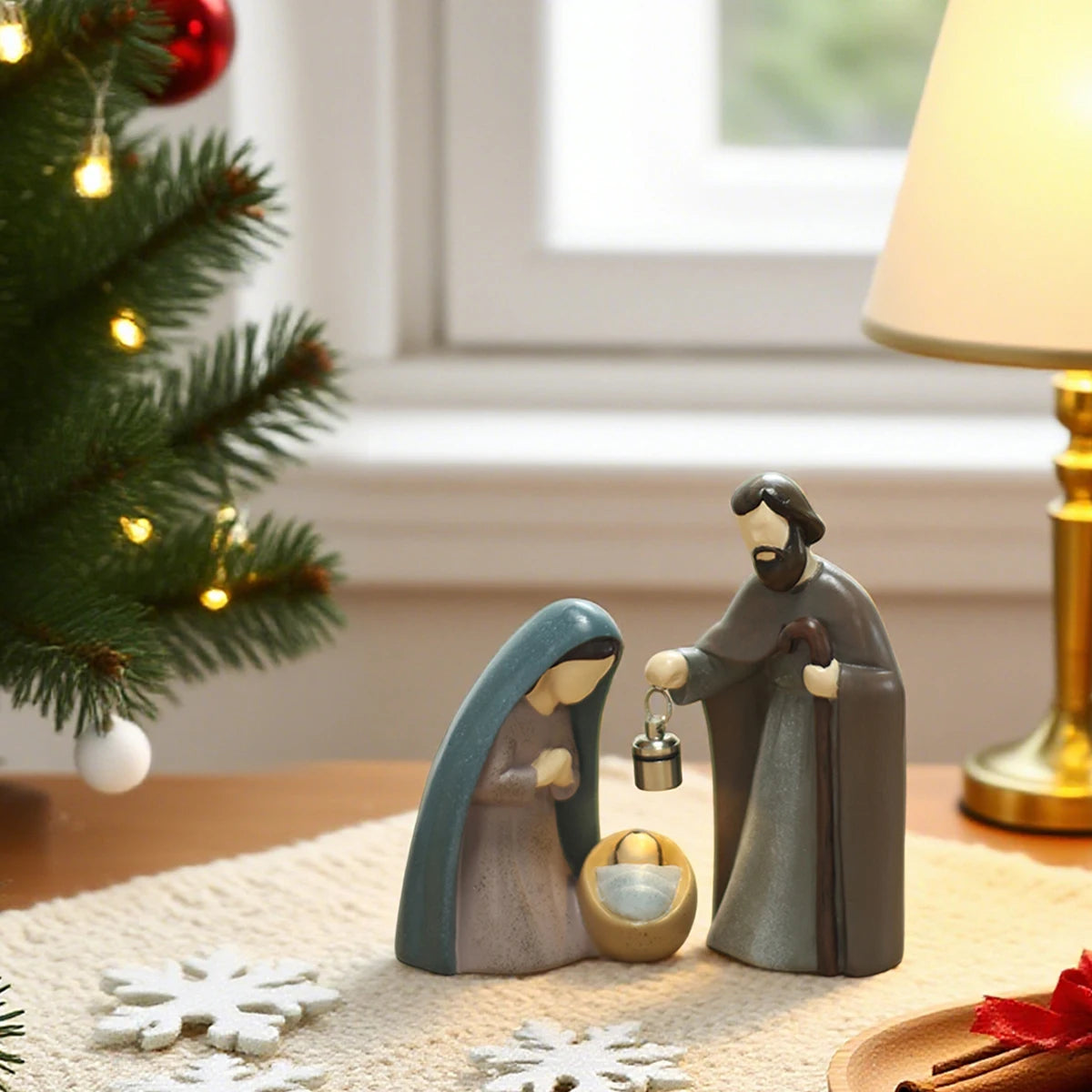 Nacimiento Luminoso con Farol