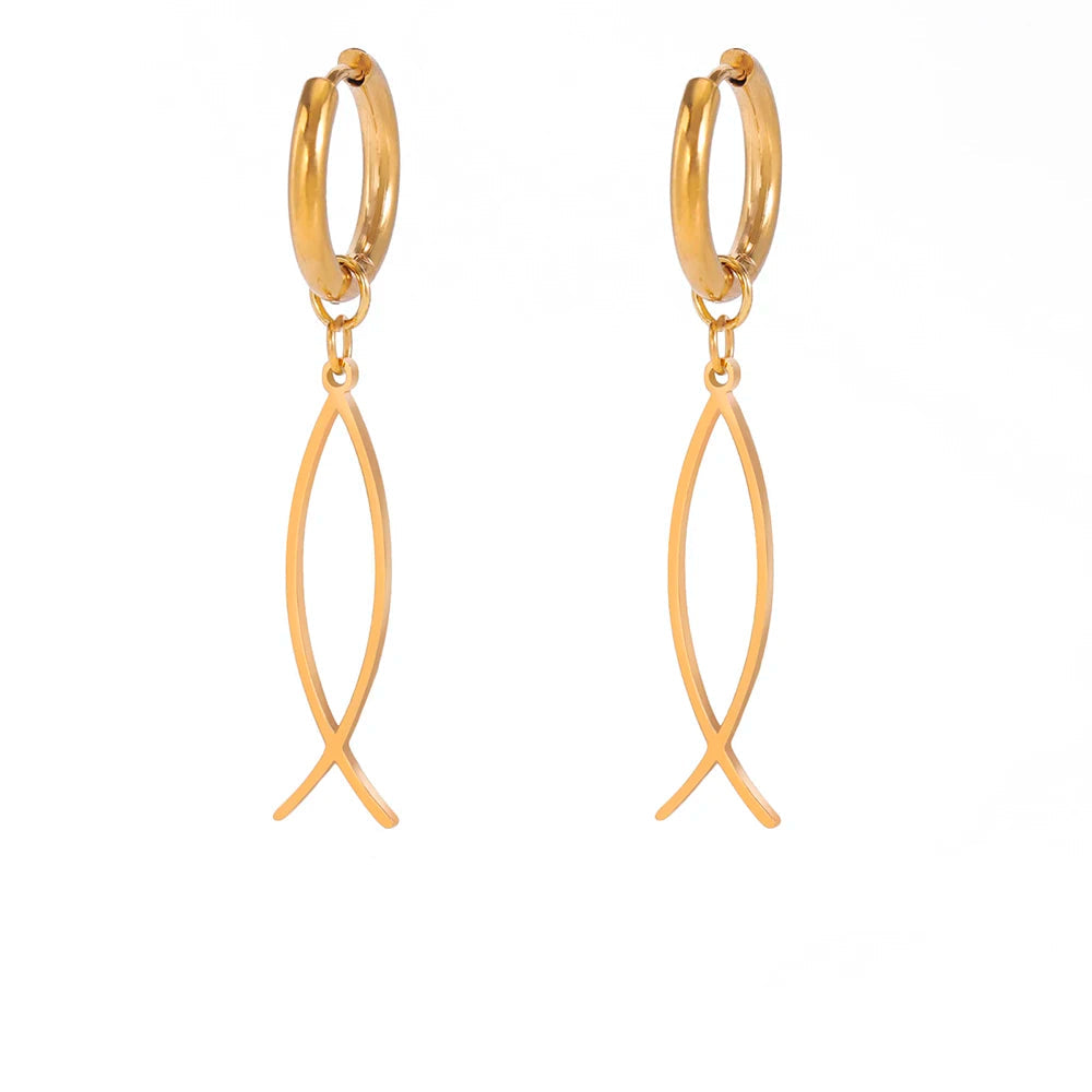 Pendientes de Luz con Símbolos de Fe