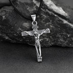 Collares con colgante de cruz de Jesús de alta calidad, joyería clásica de acero inoxidable para hombre 2025, regalo para mejor amiga para mamá y mujer