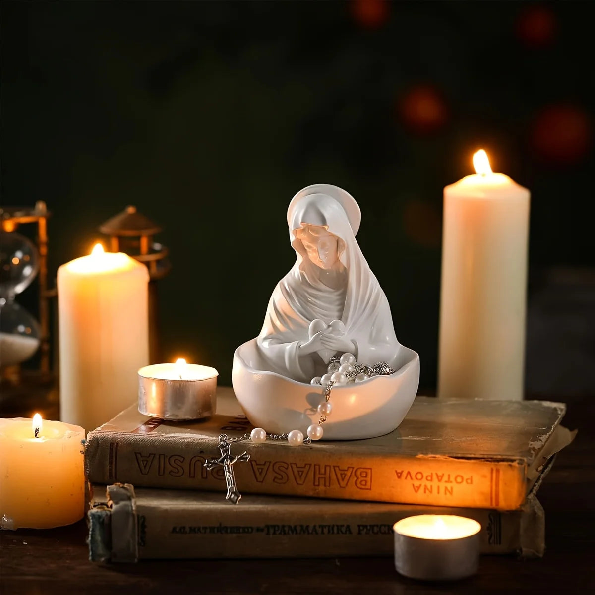 Soporte para Rosario Devocional de la Virgen María