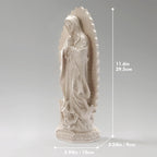 Estatua de la Virgen de Guadalupe en Resina