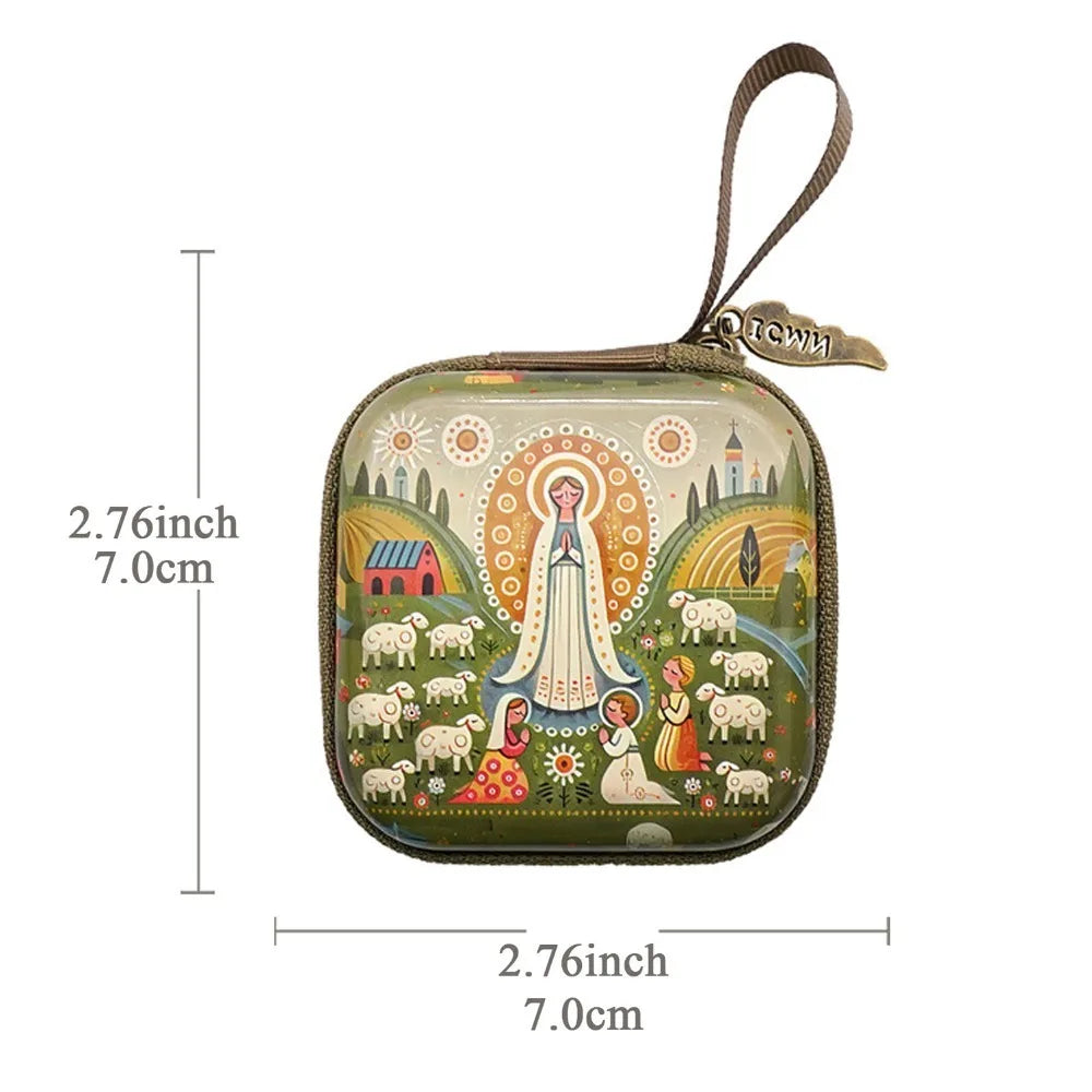 Bolsa de Almacenamiento para Rosario de la Virgen Maria — regalo para dia de las madres