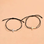 Pulseras de Fe y Amor · Conjunto Minimalista — regalo espiritual para primera comunion