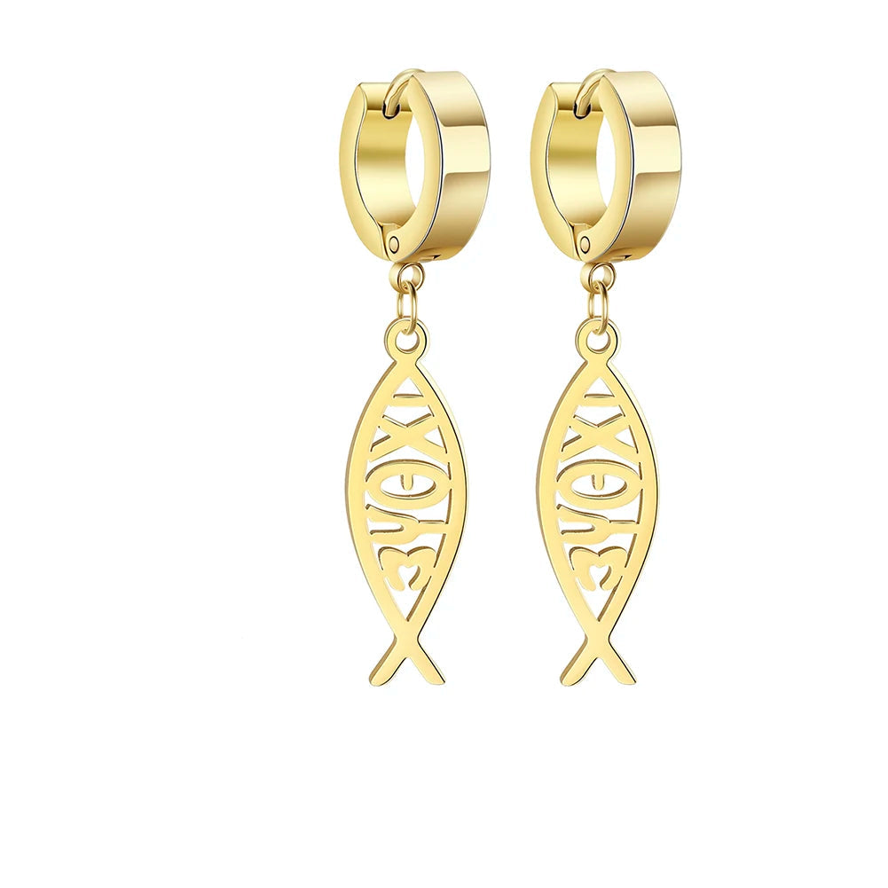 Pendientes de Luz con Símbolos de Fe