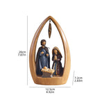 Nacimiento de Madera con la Sagrada Familia
